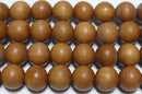 サンダルウッド丸玉10mm（老山白檀）A （ウッド系ビーズ）
