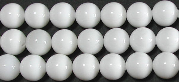 ホワイトオニキス丸玉10mmB （天然石ビーズ）