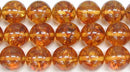 アンバー（琥珀）丸玉12mmB （天然石ビーズ）