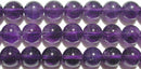 アメジスト丸玉12mmB （天然石ビーズ）