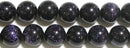 ブルーゴールドストーン丸玉12mmA （天然石ビーズ）