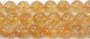 シトリン丸玉12mmB （天然石ビーズ）