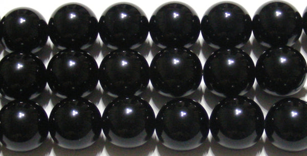 天然黒水晶（モリオン）丸玉12mmA （天然石ビーズ）