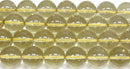 天然シトリン丸玉12mmAA （天然石ビーズ）