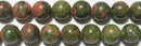 ユナカイト丸玉12mmB （天然石ビーズ）