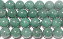 グリーンクォーツァイト丸玉14mmB- （天然石ビーズ）