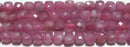 トルマリン(ピンク)キューブカット4.5*4.5mmA- （天然石ビーズ）