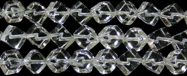 水晶キューブ型（斜め）6mmB （天然石ビーズ）