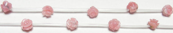 ピンクオパール薔薇8mmB （天然石ビーズ）