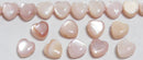 ピンクシェルハート型6mmA （天然石ビーズ）