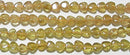 トルマリン(イエロー)ハート型5.5mmB （天然石ビーズ）