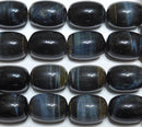 ブルータイガーアイなつめ型18.5*13mmB- （天然石ビーズ）
