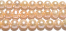 淡水パールラフラウンド（ピンク）8-9mm （天然石ビーズ）