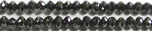 ブラックダイヤモンドボタンカット2*1.5mm （天然石ビーズ）