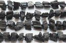 ブラックトルマリン原石ビーズ （天然石ビーズ）