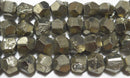 パイライトラフタンブルカット9*9mm （天然石ビーズ）