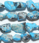 トルコ石(スリーピングビューティー)ラフビーズ （天然石ビーズ）