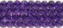 アメジストウェーブカット6mmAA （天然石ビーズ）