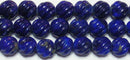 ラピスラズリウェーブカット6mmA （天然石ビーズ）