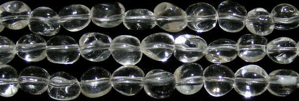 水晶タンブル9*8mmB （天然石ビーズ）