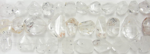 星入り水晶タンブルカット約10*16mmB （天然石ビーズ）