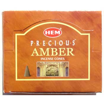 Amber/アンバーコーンインセンス（HEM）10個入り
