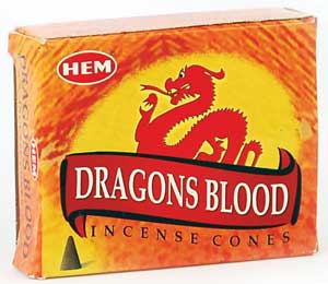 Dragon's Blood/ドラゴンズ・ブラッドコーンインセンス（HEM）10個入り
