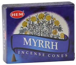 Myrrh/ミルラコーンインセンス（HEM）10個入り
