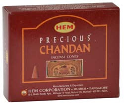 Chandan/チャンダンコーンインセンス（HEM）10個入り