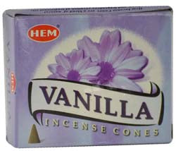 Vanilla/バニラコーンインセンス（HEM）10個入り