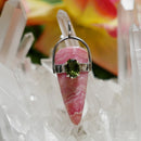 ペンダントトップ インカローズ＆モルダヴァイト（9）