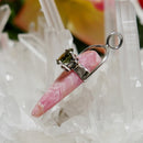 ペンダントトップ インカローズ＆モルダヴァイト（9）