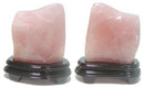 ローズクォーツ置物木製台付（4）