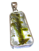 SVペンダントトップ エピドート入り水晶（1）