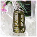 SVペンダントトップ エピドート入り水晶（2）