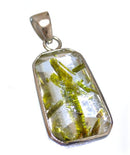 SVペンダントトップ エピドート入り水晶（5）