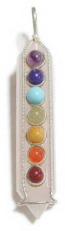 チャクラ・ペンダントトップ ローズクォーツ