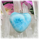 SVペンダントトップ ラリマーハート型（6）