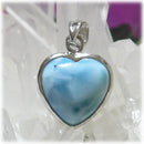 SVペンダントトップ ラリマーハート型（9）