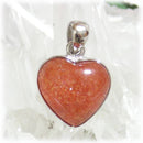 SVペンダントトップ マイカサンストーン・ハート型（4）