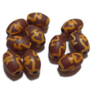 天珠（寶瓶天珠）14*10mm （天然石ビーズ）