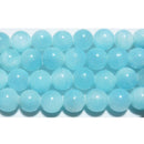 アラゴナイト丸玉8mm（ブルーアラゴナイト）B+ （天然石ビーズ）