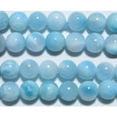 ラリマー丸玉8mm（アイスラリマー）A+ （天然石ビーズ）