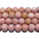 ピンクオパール丸玉8mm（天眼）B （天然石ビーズ）