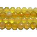 イエローオパール丸玉8mmA （天然石ビーズ）