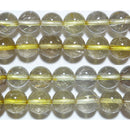 水晶丸玉10mm（山梨県産）A （天然石ビーズ）