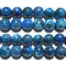 ナミビアブルーオパール丸玉10mmA- （天然石ビーズ）
