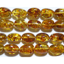 アンバー タンブル 15*10mm （天然琥珀） （天然石ビーズ）
