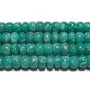 ロシアンアマゾナイトボタン型7*4.5mmB （天然石ビーズ）