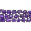 アメジストタンブルカット8*7mmB （天然石ビーズ）